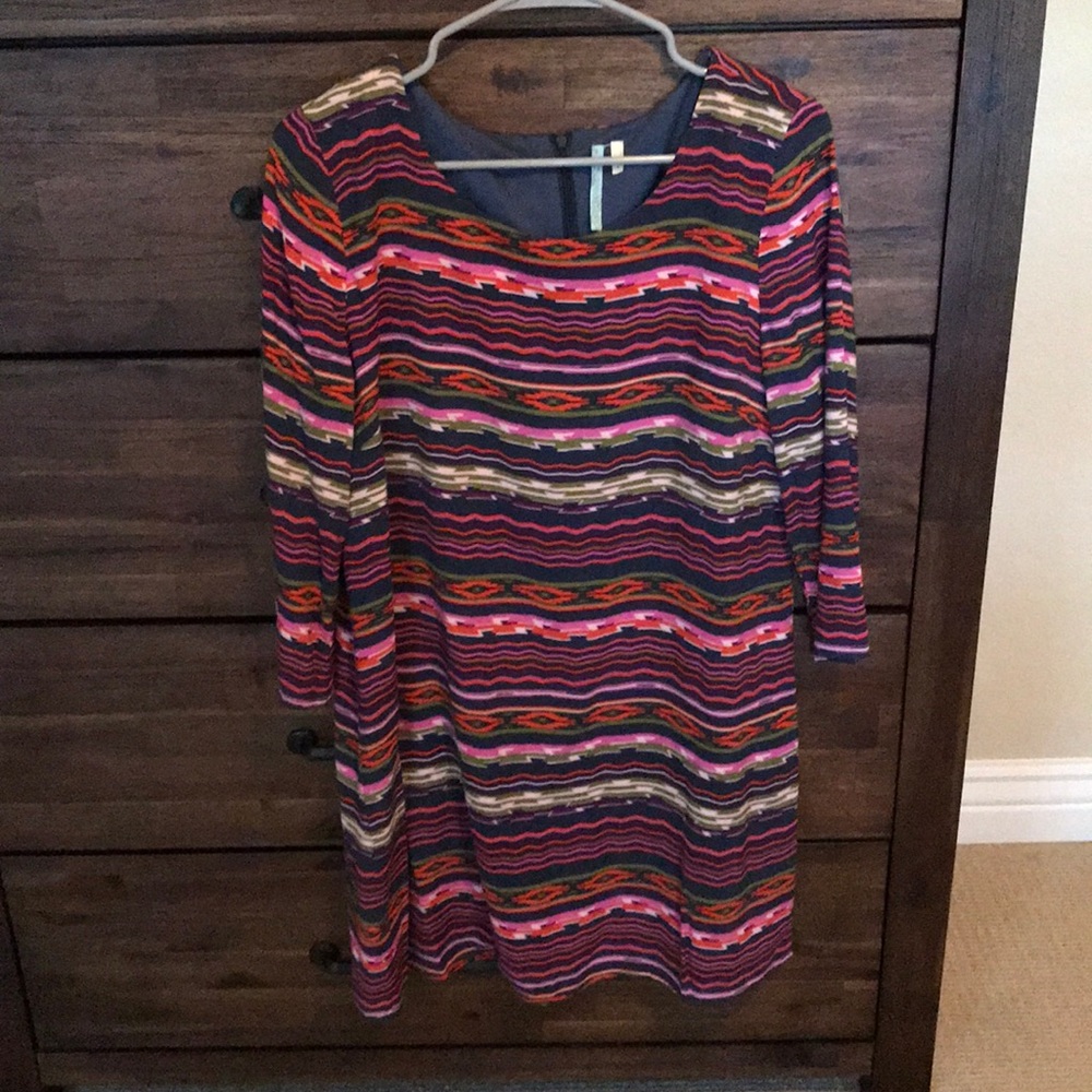 Multi colored shift dress